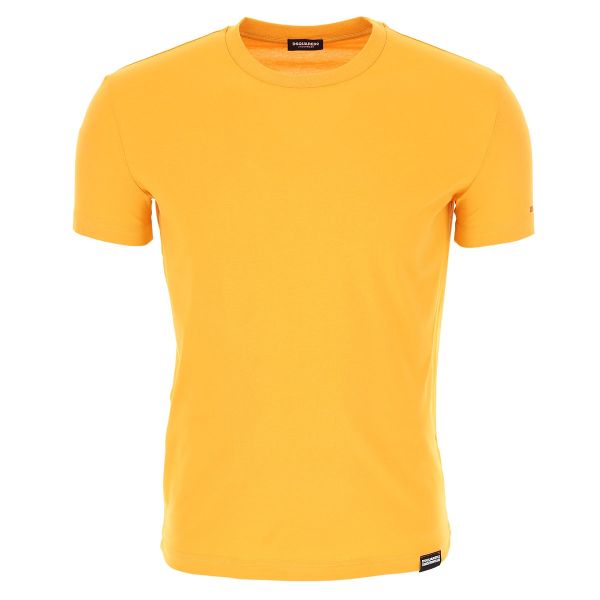 Dsquared2 Basic T-shirt Geel