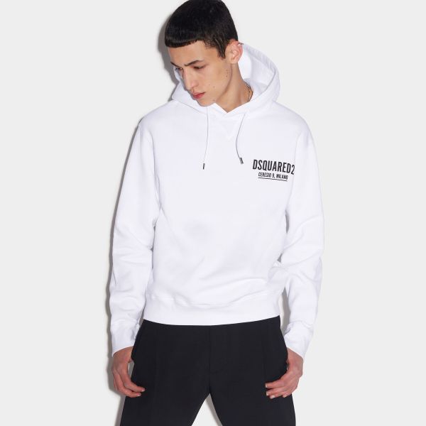 Dsquared2 Ceresio 9 Hoodie Wit