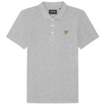 Lyle & Scott Plain Polo Licht Grijs