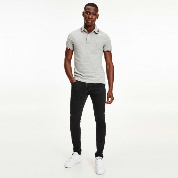 Tommy Hilfiger Tipped Polo Grijs