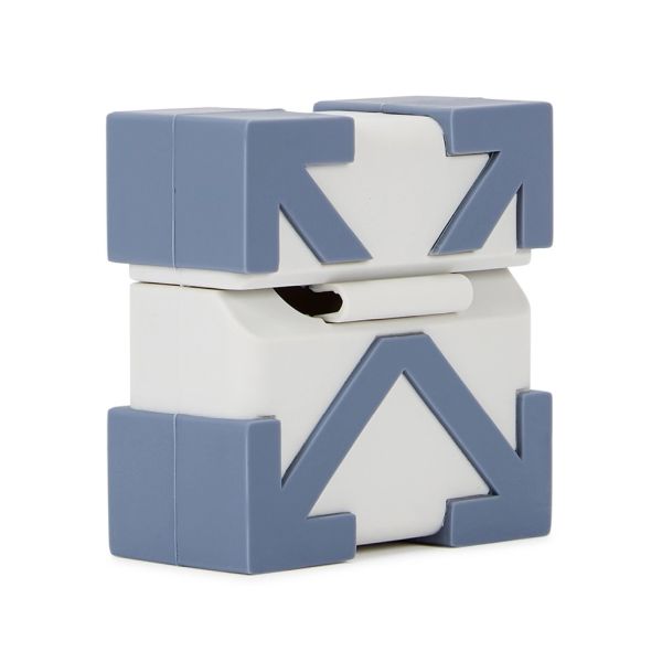 Off-White Arrow Airpods Case Grijs/Blauw