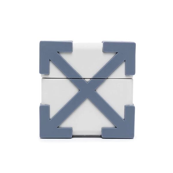 Off-White Arrow Airpods Case Grijs/Blauw