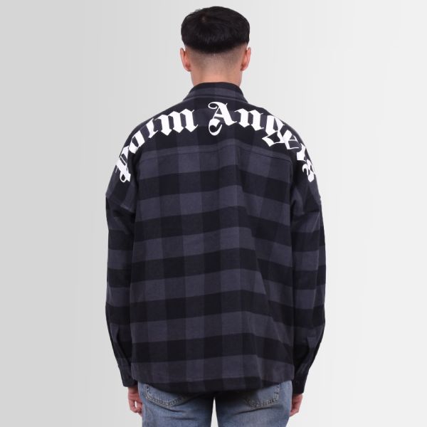 Palm Angels Classic Logo Overshirt Zwart