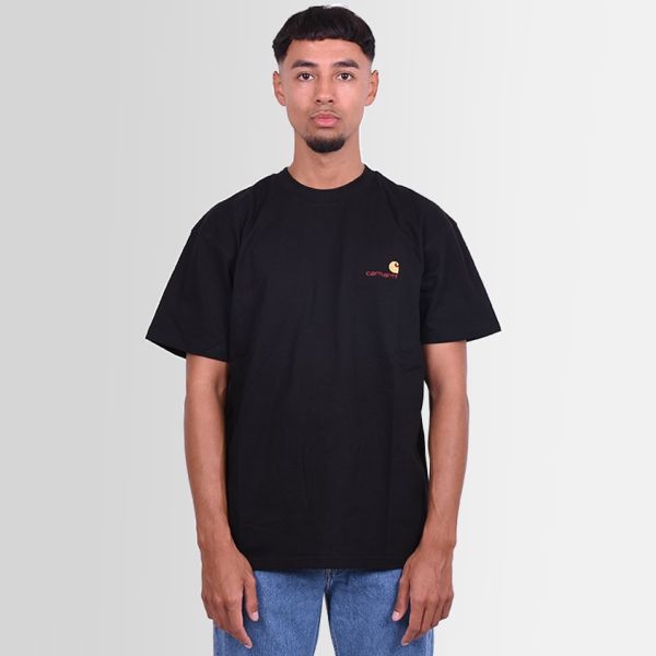 Carhartt American Script T-shirt Zwart