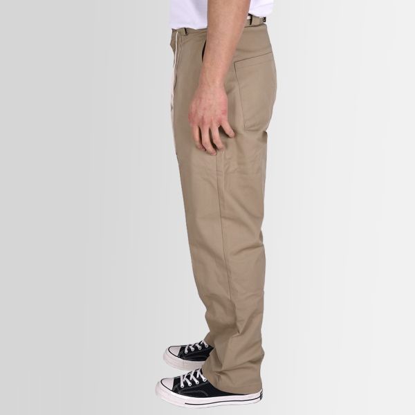 Drôle De Monsieur Twill Broek Beige