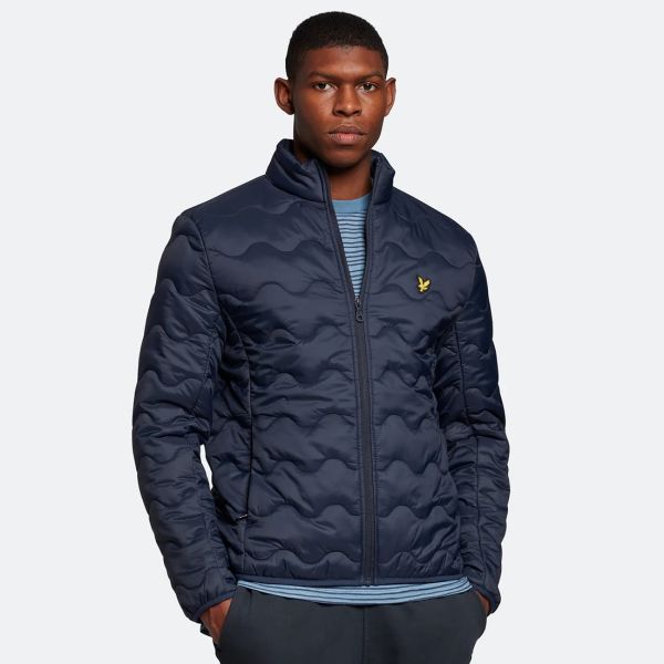 Lyle & Scott Crest Quilted Jas Navy