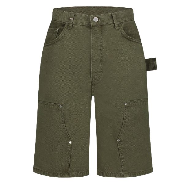 flaneur homme carpenter korte broek donker groen
