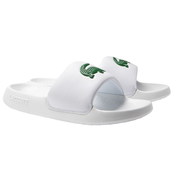 lacoste slipper wit