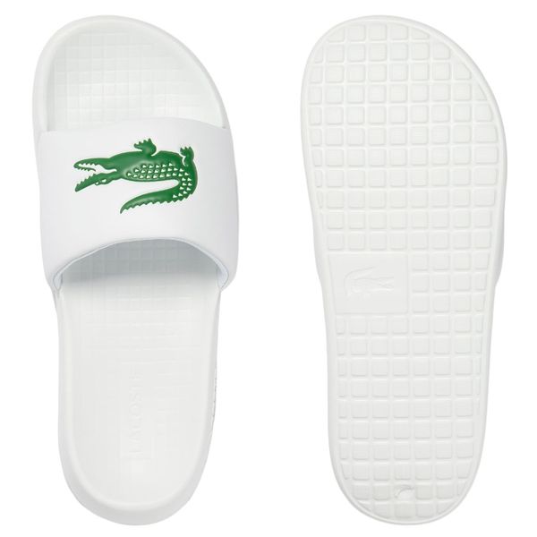 lacoste slipper wit