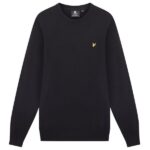 Lyle & Scott Cotton Crewneck Sweater Zwart