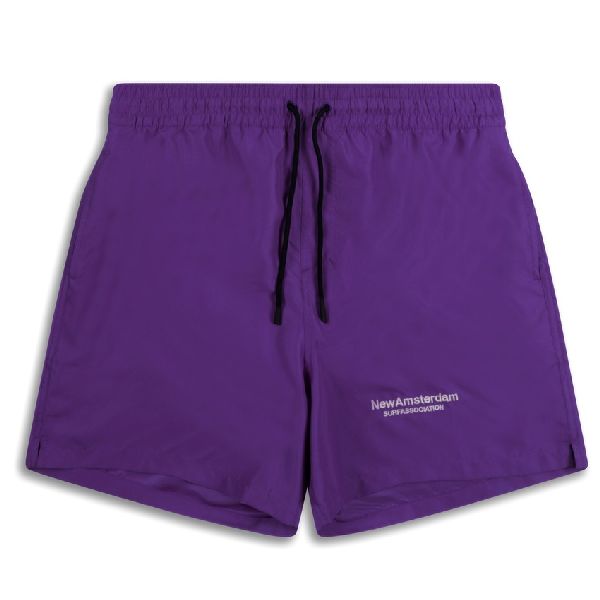new amsterdam surf association logo board korte broek paars