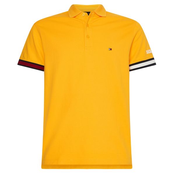 Tommy Hilfiger Flag Sleeve Polo Geel
