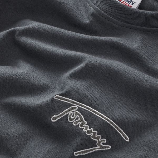 Tommy Jeans Classic Signature T-shirt Antraciet