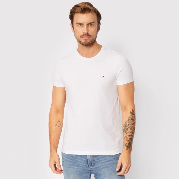 Tommy Hilfiger Core Stretch Slim T-shirt Wit
