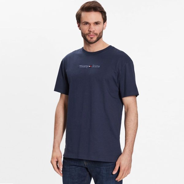 Tommy Jeans Classic Small Text T-shirt Navy