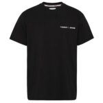 Tommy Jeans Linear Chest T-shirt Zwart