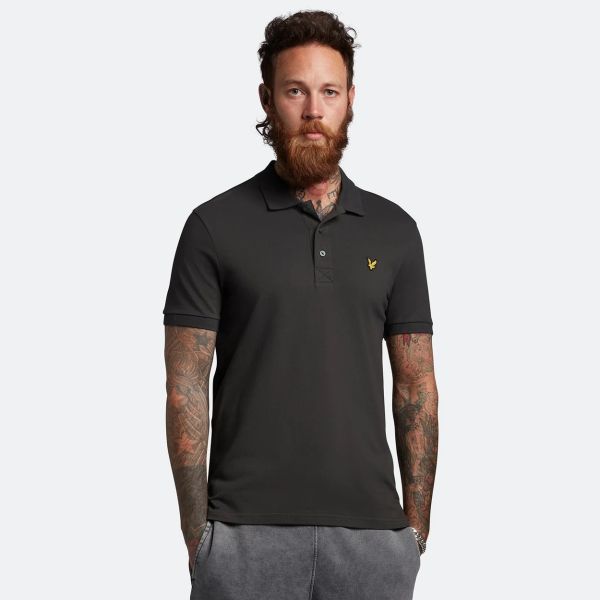Lyle & Scott Plain Polo Antraciet