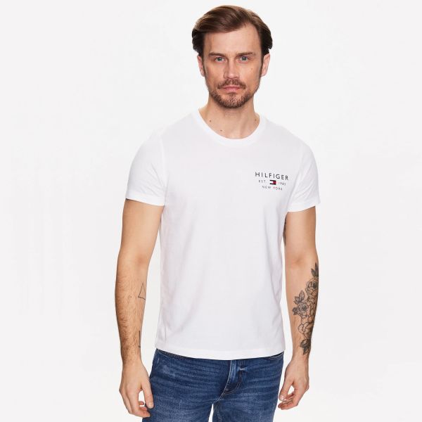 Tommy Hilfiger Brand Love Small Logo T-shirt Wit