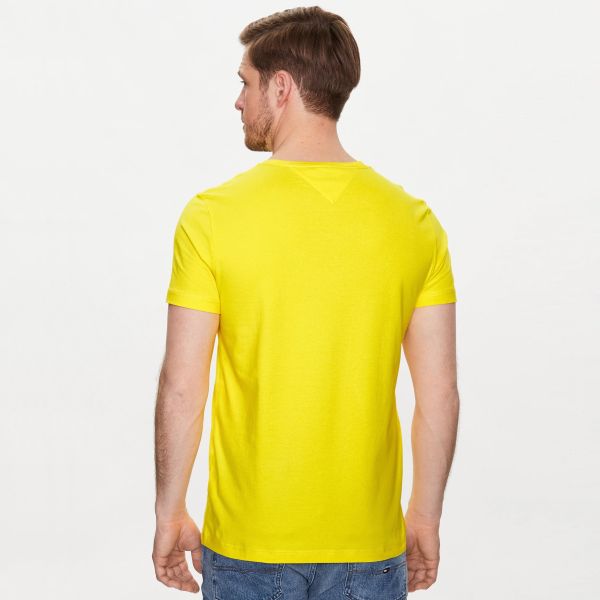Tommy Hilfiger Stretch Slim Fit T-shirt Geel