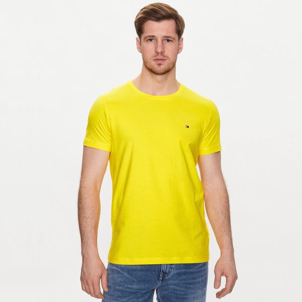 Tommy Hilfiger Stretch Slim Fit T-shirt Geel