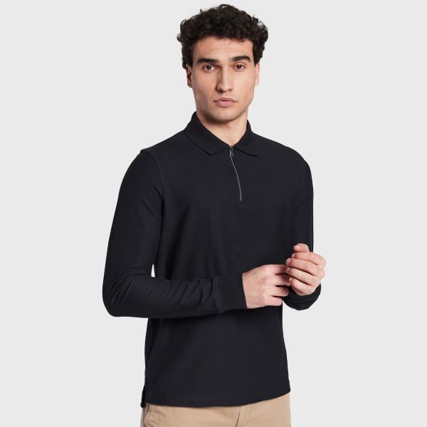 Tommy Hilfiger Zipped Polo Navy