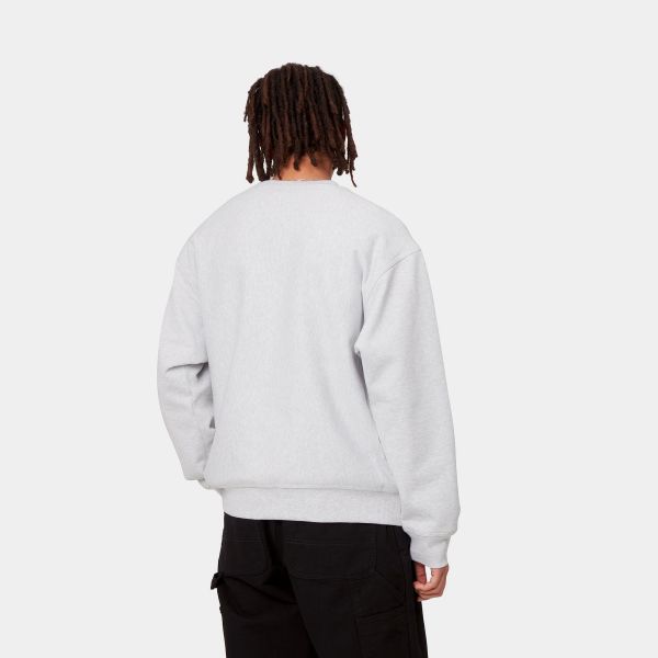 Carhartt American Script Sweater Licht Grijs