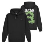 Arte Antwerp Harmon Back A Pixel Hoodie Zwart