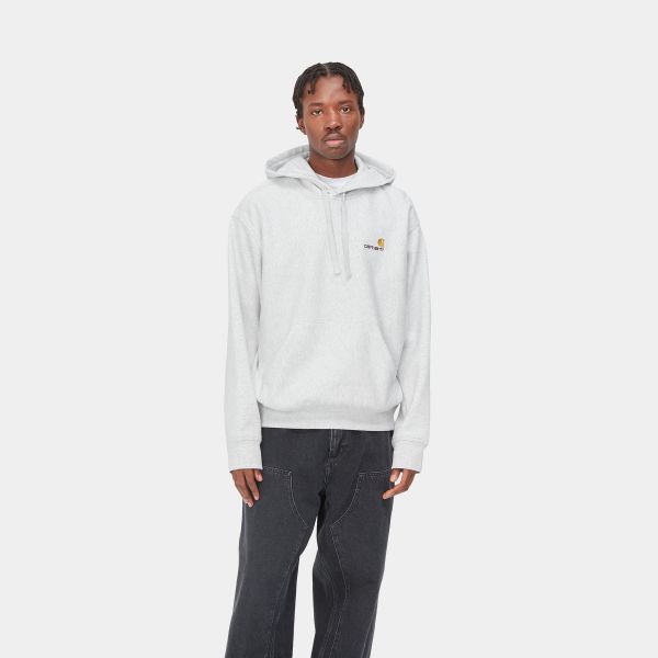 Carhartt American Script Hoodie Licht Grijs