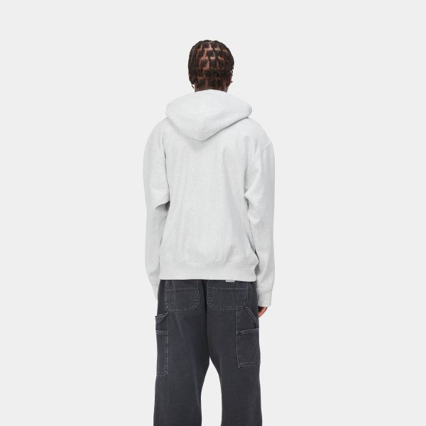 Carhartt American Script Hoodie Licht Grijs