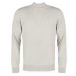 Gran Sasso Mock Neck Sweater Licht Grijs