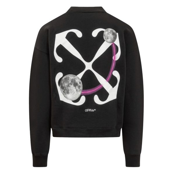 Off-White Double Moon Arrow Over Sweater Zwart