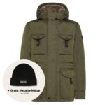 peuterey aiptek fur parka donker groen