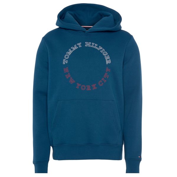 Tommy Hilfiger Monotype Roundall Hoodie Blauw