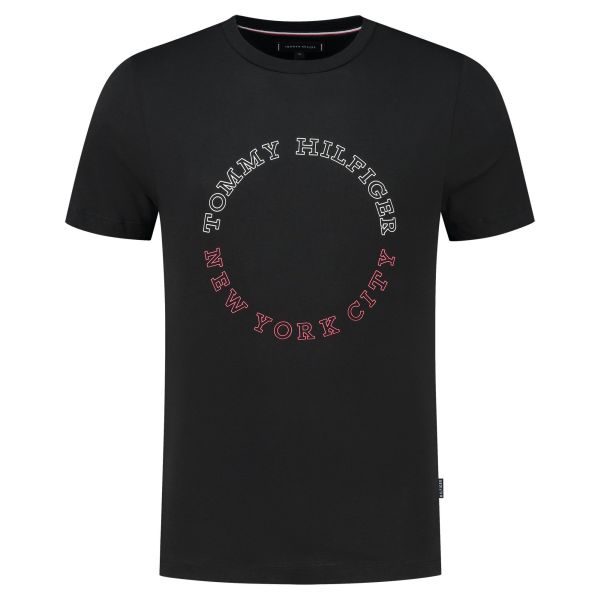 Tommy Hilfiger Monotype Roundle T-shirt Zwart