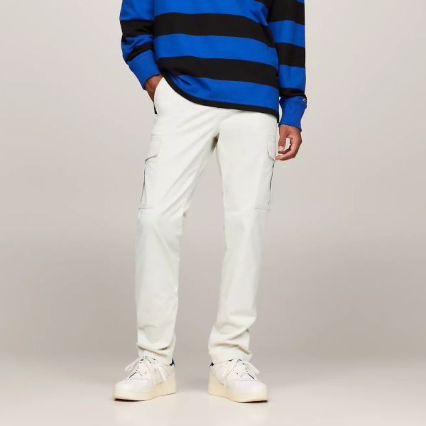 Tommy Jeans Austin Cargo Broek Off White