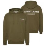 Tommy Jeans Regular Entry Graphic Hoodie Donker Groen