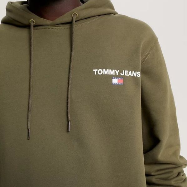 Tommy Jeans Regular Entry Graphic Hoodie Donker Groen