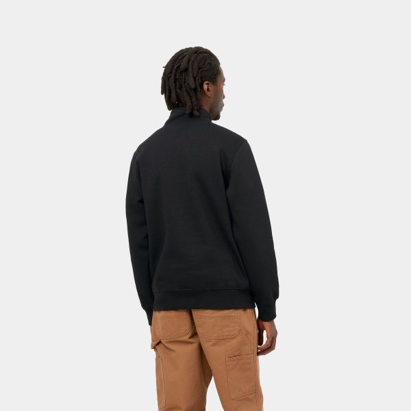 Carhartt Chase Neck Zip Sweater Zwart