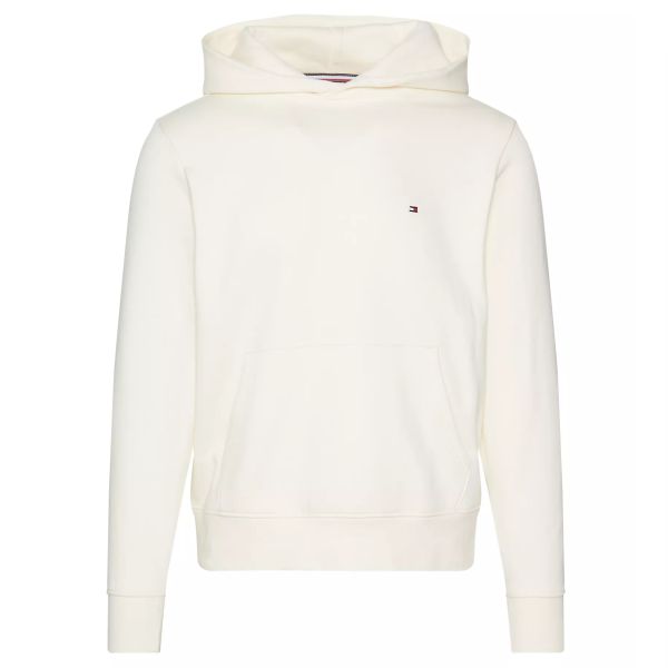 Tommy Hilfiger Flag Logo Hoodie Off White