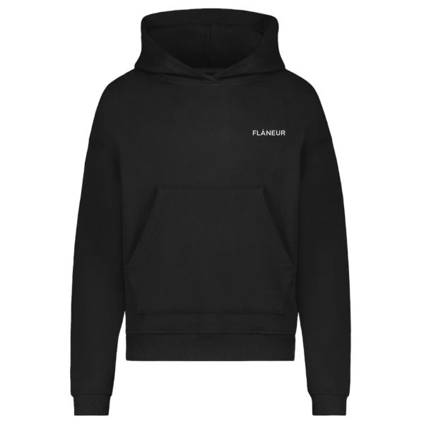 Flâneur Essential Hoodie Zwart