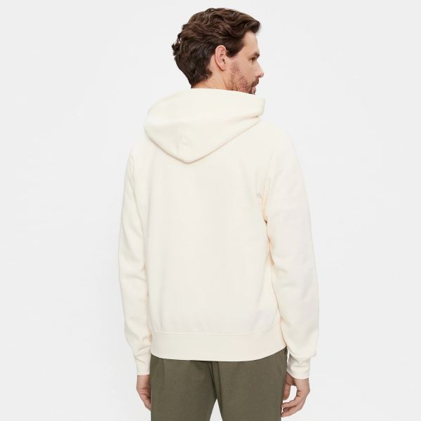 Tommy Hilfiger Flag Logo Hoodie Off White
