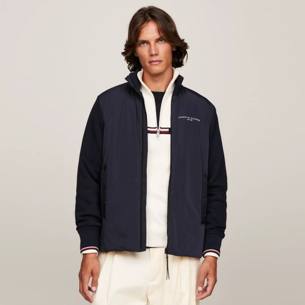 Tommy Hilfiger Logo Mix Media Vest Navy