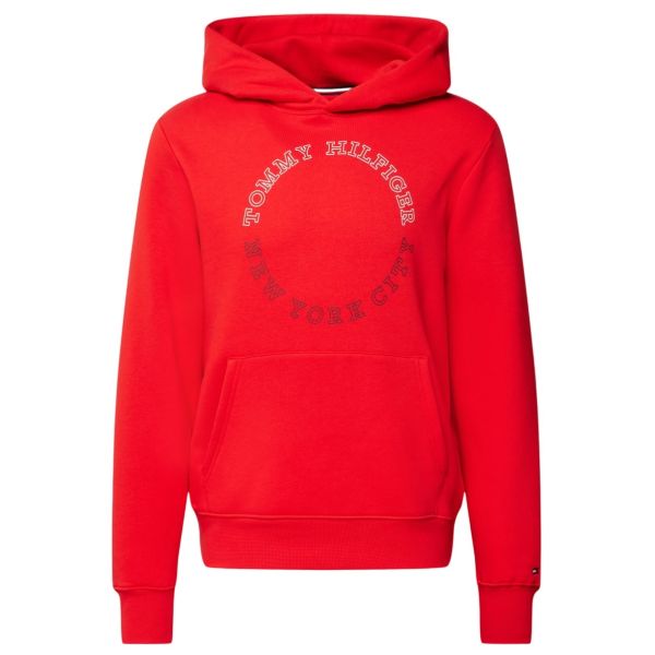 Tommy Hilfiger Monotype Roundall Hoodie Rood