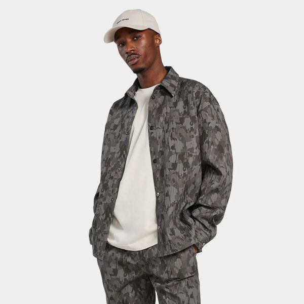 Daily Paper Adetola Community Relaxed Overshirt Donker Groen