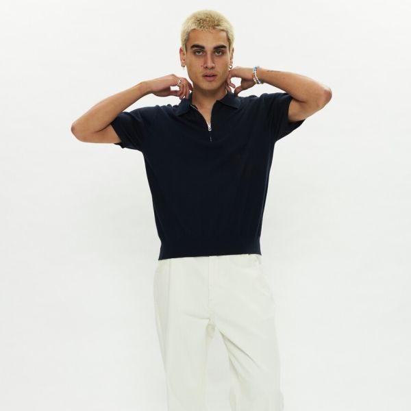 New Amsterdam Surf Association Zip Polo Zwart