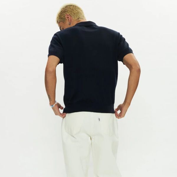 New Amsterdam Surf Association Zip Polo Zwart