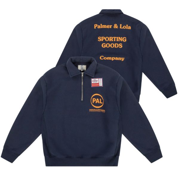 PAL Sporting Goods Company Half Zip Sweater Navy