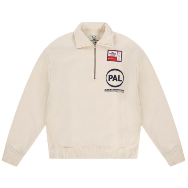 PAL Sporting Goods Company Half Zip Sweater Off White