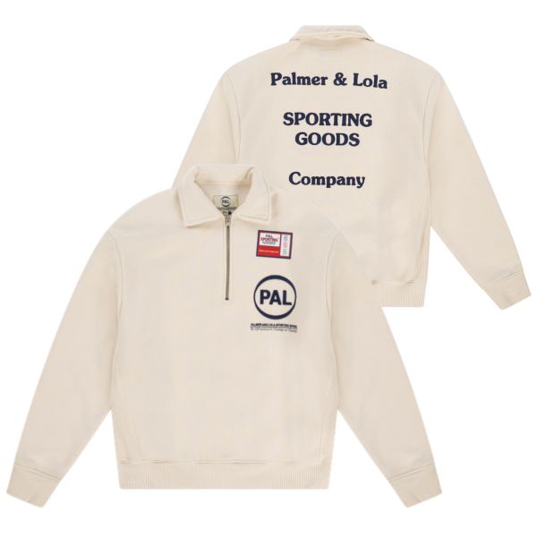 PAL Sporting Goods Company Half Zip Sweater Off White