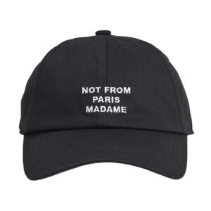 Drôle De Monsieur Slogan Cap Schwarz